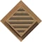Ekena Millwork Diamond Gable Vent Functional, Western Red Cedar Gable Vent w/ Brick Mould Face Frame, 20"W x 20"H GVWDI20X2000SFUWR - alternate 5